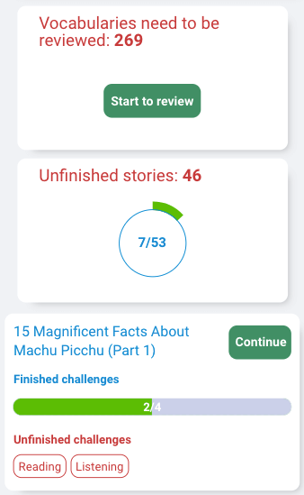 Keep track of your learning